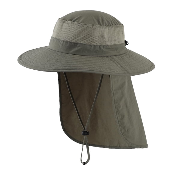Pett Men's Sun Hat UPF50+ Large Fishing Hat Neck Bucket Hat Navy Blue