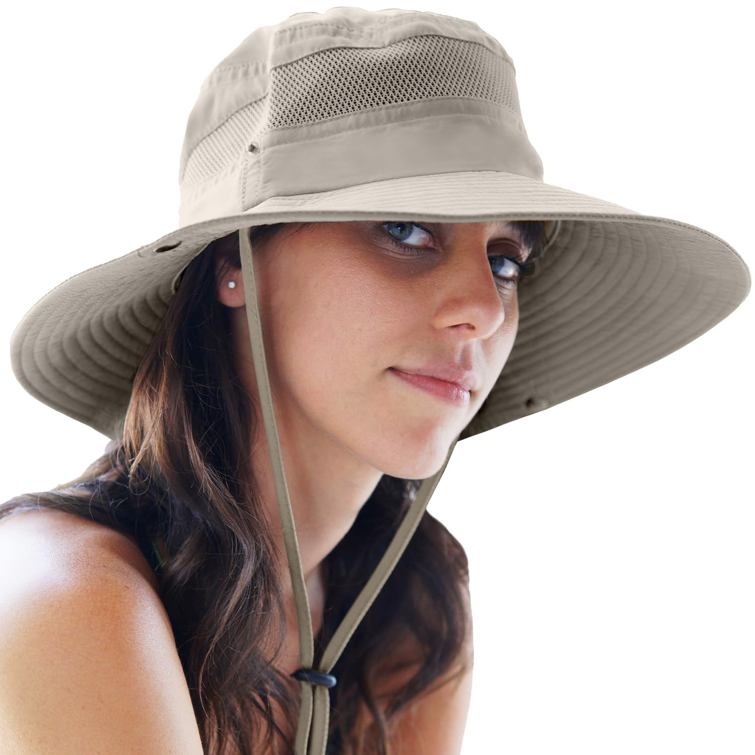Pett Packable beach hat, sun hat, hunting hat for men and women, beige