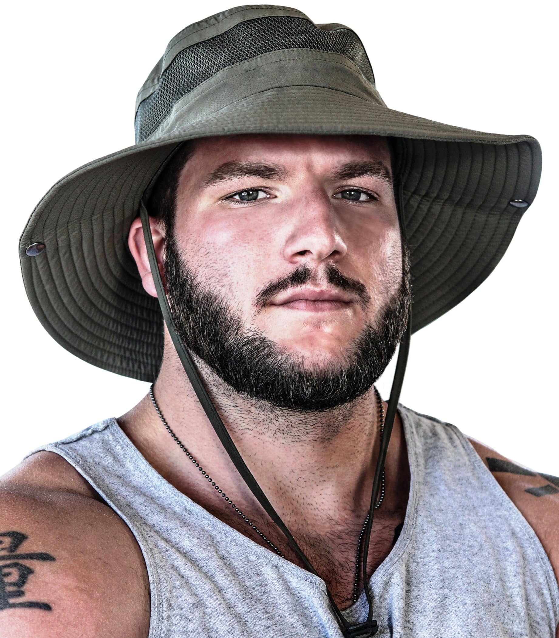 Pett Packable beach hat, sun hat, hunting hat for men and women, beige
