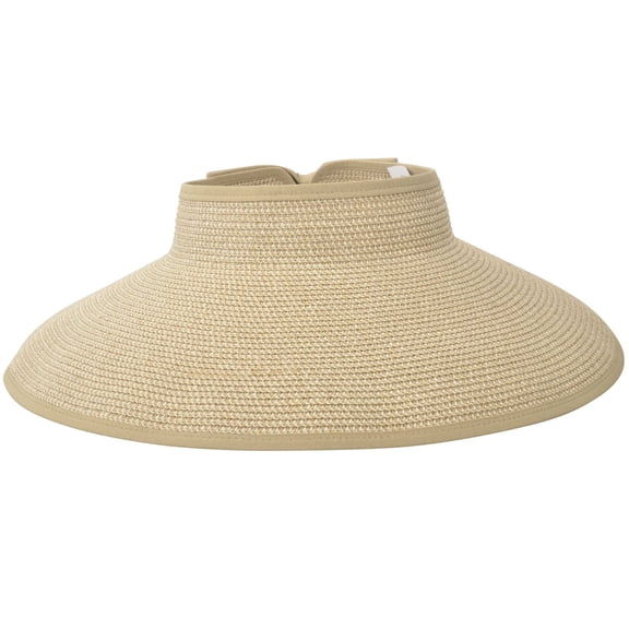 Pett Women's Hats UPF 50+ Wide Brim Roll-Up Straw Sun Hat