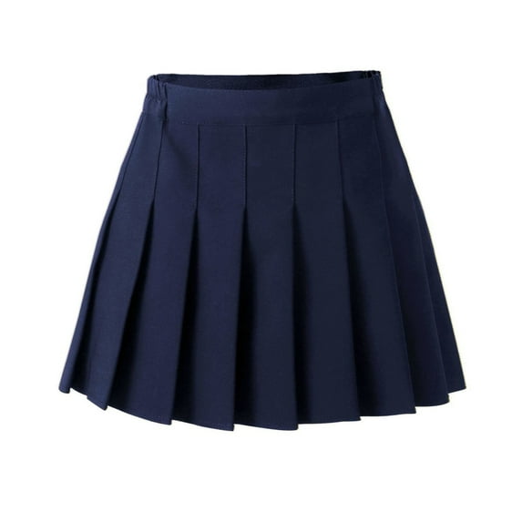Petticoat Skirt For Girls 4T Toddler Girls Skirts Skorts Pleated Uniform Skirts Built in Shorts Stretchy Tennis Skort Athletic Flowy Skater Skirt for Girl