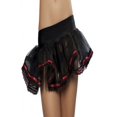 thumbnail image 1 of Roma Costume 14-10040-Blk-Red-O-S Petticoat With Ribbon Weave Hem, One Size - Black & Red, 1 of 2