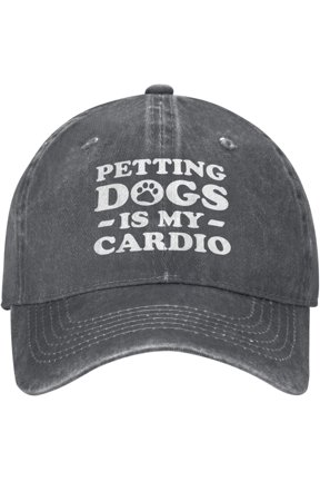 Petting Dogs is My Cardio Hats for Men Women Funny Dirty Baseball Cap for Men Dirty