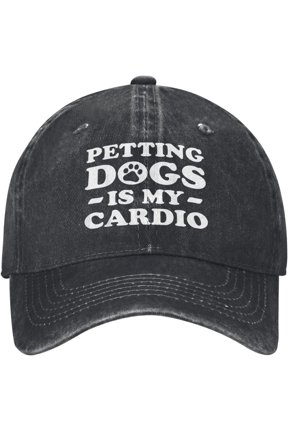 Petting Dogs is My Cardio Hats for Men Women Funny Dirty Baseball Cap for Men Dirty