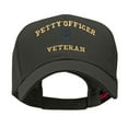 thumbnail image 1 of Petty Officer Veteran Embroidered Solid Cotton Twill Low Profile Strap Cap - Charcoal OSFM, 1 of 5