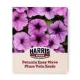 thumbnail image 1 of Harris Seeds Easy Wave Plum Vein F1 Petunia, Veined Purple Flower Variety for Hanging Baskets and Containers, 25 Count, 1 of 7