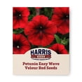 thumbnail image 1 of Harris Seeds Petunia Easy Wave Velour Red F1, Annual Flower, 25 Count, 1 of 7