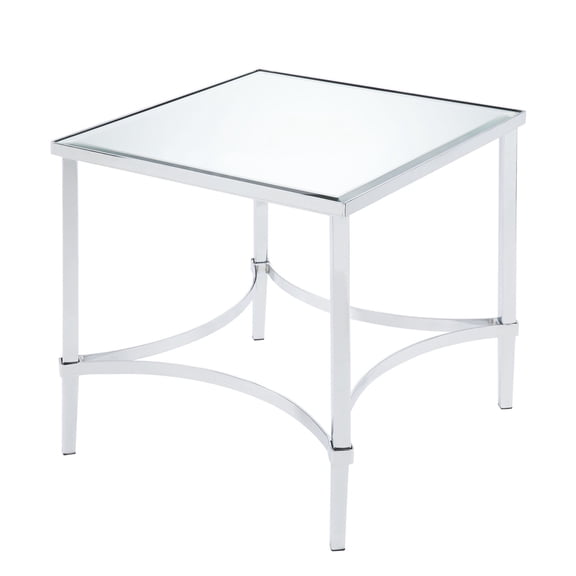 Acme Petunia End Table Chrome & Mirror