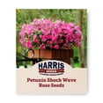 thumbnail image 1 of Harris Seeds Shock Wave Rose F1 Petunia, Spreading Flower Variety for Hanging Baskets, Non-GMO, 25 Count, 1 of 7