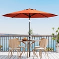thumbnail image 1 of Petyee 10FT Patio Umbrella,Outdoor Market Table Umbrella with Crank Lift & Push Button Tilt,8 Ribs,Orange, 1 of 7