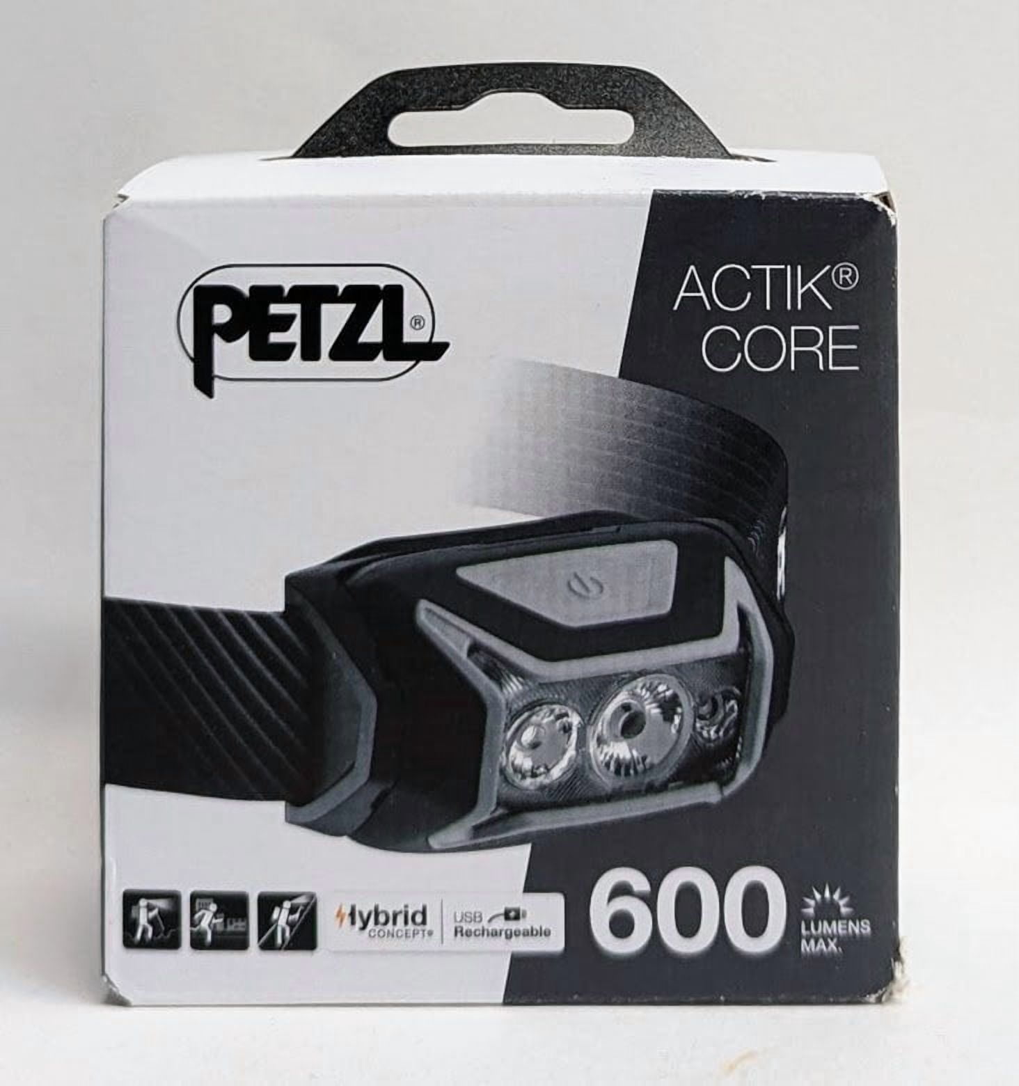 Petzl Actik Core 600 Lumen Rechargeable Headlamp - Grey