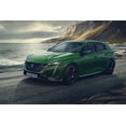 thumbnail image 1 of Peugeot 308 Green Car Scenic Seascape Wall Decor - 24x36 Inch Laminated Poster - Stunning Detail and Bold Colors, 1 of 4