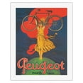 thumbnail image 1 of Peugeot Bicycles - Paris France - Vintage Advertising Poster by Jean Carlu c.1922 - Fine Art Rolled Canvas Print 20in x 26in, 1 of 4