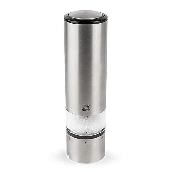 Peugeot Elis Sense U-Select Salt Mill 8-inch, Stainless/Acrylic