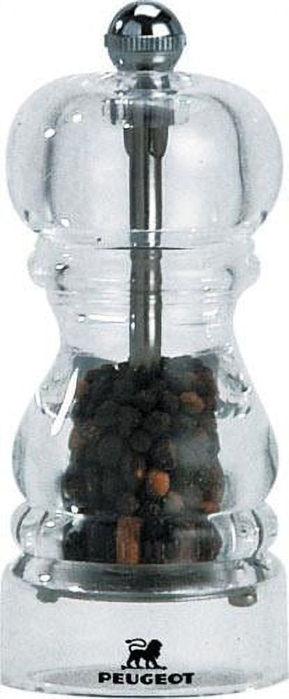 Peugeot Nancy Pepper Mill Acrylic, 5-Inch, Clear