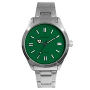 Peugeot Womens 36mm Sport Watch with Green Dial and Stainless Steel Bracelet