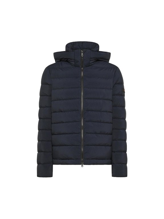 Blue Nylon Quilted Down Jacket (Men's)