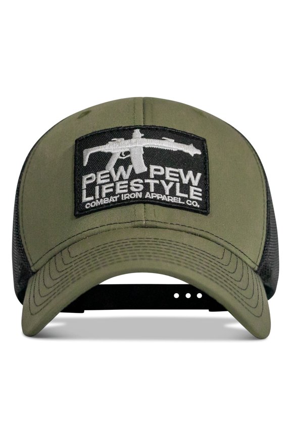 Lifestyle Patch Mid-Profile Snapback Hat – Military Green/Black – Durable, Stylish, Breathable Headwear