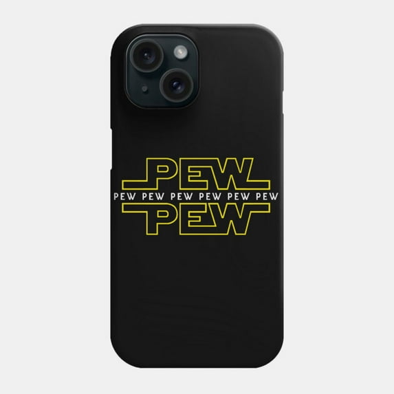 Pew Pew v2 Protective Cover for iPhone 11–17 Pro Max Funny Retro Style Case