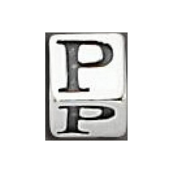 Pewter Alphabet Cubes 5.5MM W/4MM Hole - PW B 5.5MM Cube W/4MM Hole