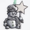 thumbnail image 1 of Pewter Birthstone Snowman Ornament, August, 1 of 2