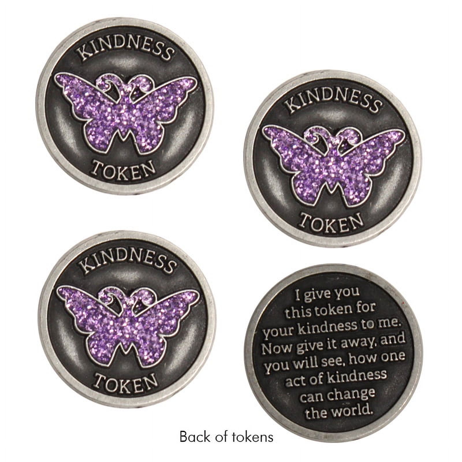 5 Pcs Rainbow Kindness Token Coins - Zinc Alloy Appreciation Gift, "Pass It On" Encouragement Coin