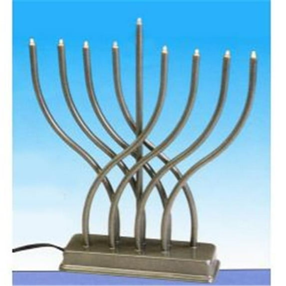 Pewter Color Electric Menorah