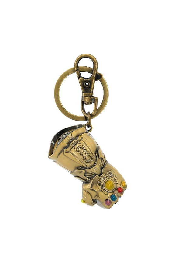 Pewter Colored Key Ring - Avengers Classic - Infinity Gauntlet