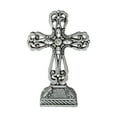 thumbnail image 1 of Pewter Cross statue/figurine Holiday/Christmas decor ornament baptism Christening pack of 3, 1 of 5