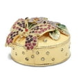thumbnail image 1 of Pewter Flowered Butterfly Trinket Box, 1 of 4