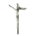 thumbnail image 1 of Pewter Good Triumphed Evil Contemporary Serpentine Cross Crucifix, 9 Inch, 1 of 7
