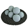 thumbnail image 1 of Pewter Gray, Ceramic Fire Balls | 5" Set of 8, 1 of 7
