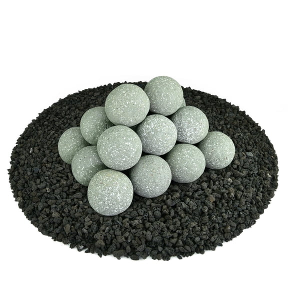 Pewter Gray, Speckled Ceramic Fire Balls | 3" Set of 20