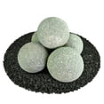 thumbnail image 1 of Pewter Gray, Speckled Ceramic Fire Balls | 6" Set of 5, 1 of 7