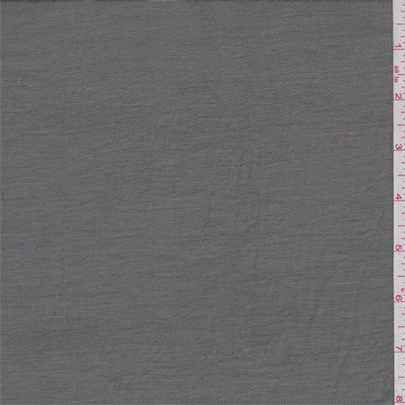Pewter Grey Polyester Gauze, Fabric By the Yard