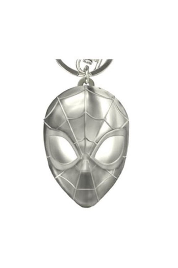 Pewter Key Ring - Spider Man Head (New)