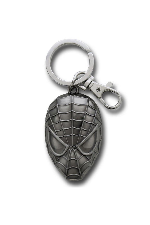 Pewter Key Ring - Spider Man Head