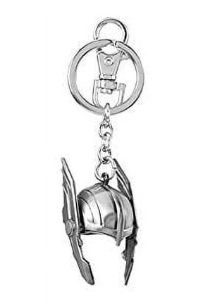 Pewter Key Ring - Thor 3D Helmet