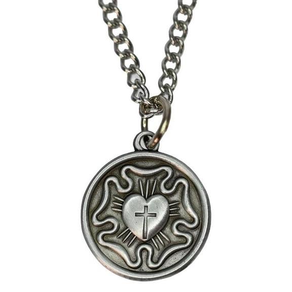 Sterling Gifts Lutheran Rose Necklace. I am a Lutheran Pendant