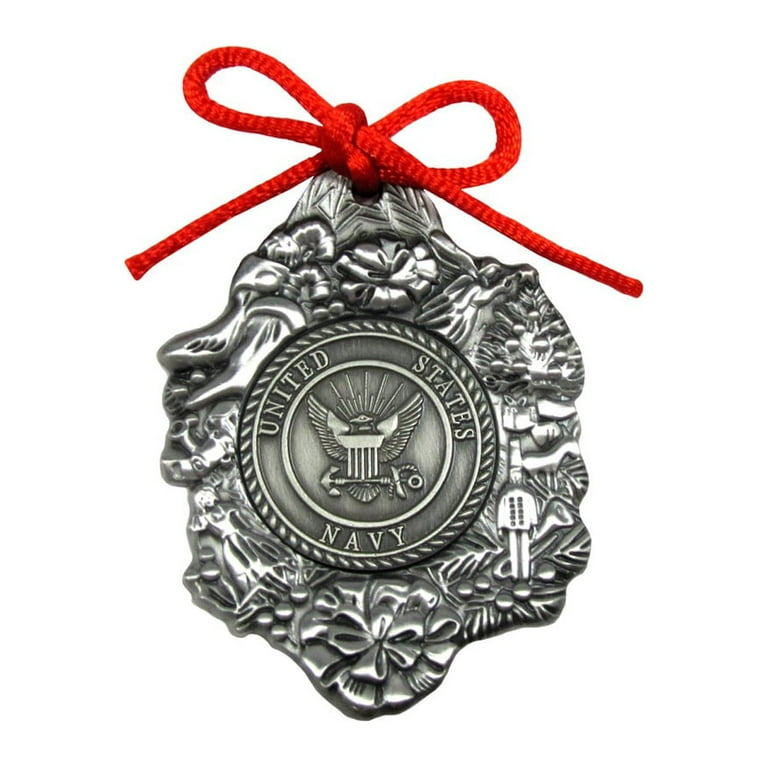 Metal US Coast Guard Seal Christmas Tree Ornament USCG USA Military Xmas Gift Metal US Coast Guard Seal Christmas Tree Ornament USCG USA Military Xmas Gift