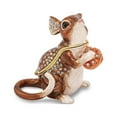 thumbnail image 1 of Jere Luxury Giftware Bejeweled SWEET WILLIAM Mouse & Cookie Pewter and Enamel Trinket Box and Matching Pendant Charm, 1 of 4