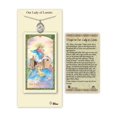 thumbnail image 1 of Pewter Our Lady of Loretto on a 18 inch Curb Chain with a Prayer to St Anthony Prayer Card, 1 of 1