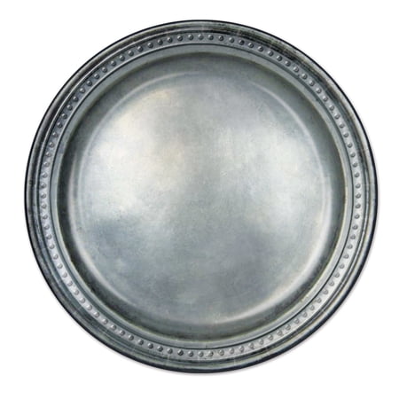 Pewter Paper Plates 9" - 12 Pack(8 Per Package)