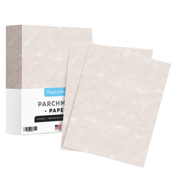 Pewter Parchment Paper – Great for Certificates, Menus and Wedding Invitations | 24lb Bond, 60lb Text (90gsm) | 8.5 x 11” | 1 Ream – 500 Sheets per Pack