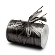 Pewter Pearlized Raffia Ribbon 1/4" X 100 Yards by Paper Mart