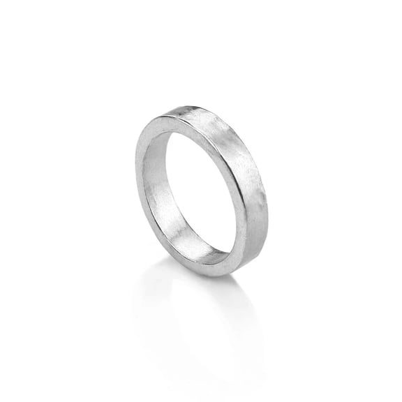 Pewter Ring, 4mm, Size 6, 24 Pack- Metal Stamping Blank Jewelry
