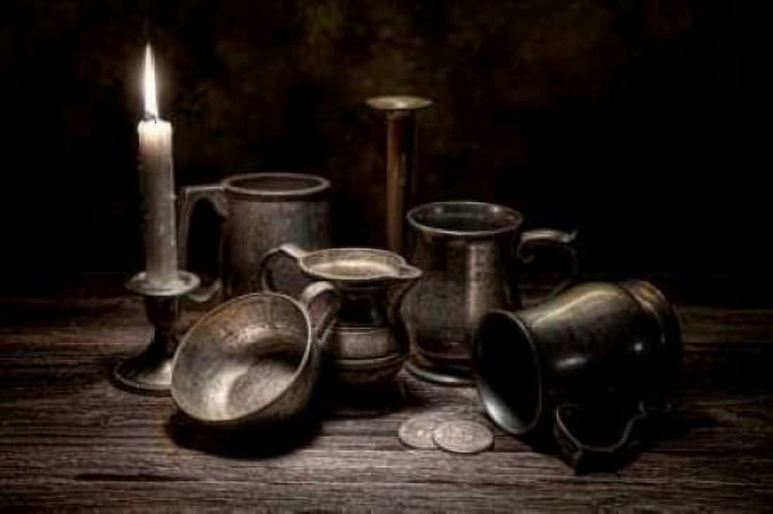 Pewter Still Life II Canvas Art - C Thomas McNemar (12 x 18)