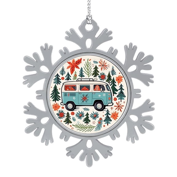 Pewter Tree Ornament Christmas Camping Hanging Christmas Tree Ornaments Decorations Travel Car Tent Mountain Tree Christmas Tree Hanging Accessories Gifts for Friends Coworkers Employees Family