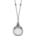 thumbnail image 1 of Fashion 1928 Pewter-Tone Blue And Purple Crystal Glass 2X Magnifier 30In Necklace (30 X 32) Made In United States bf473, 1 of 5