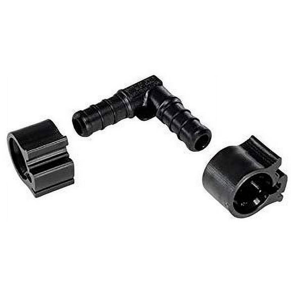 Flair-It Pex Elbow With Clamp Kit - Elbow Fitting, Pex 3/8 - 3 Piece